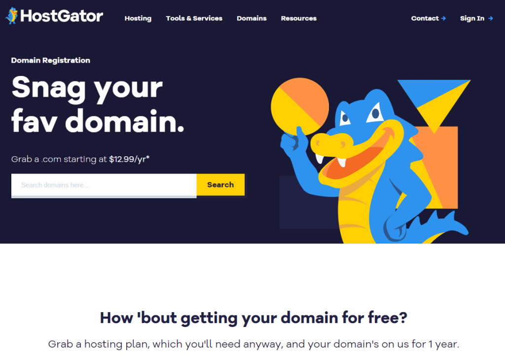 HostGator domain